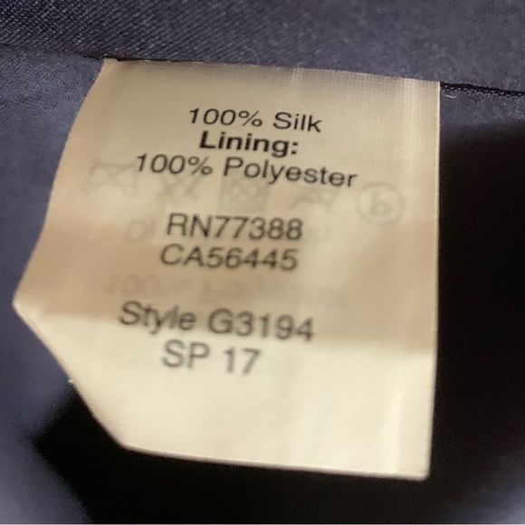 MADEWELL Clover Print Silk Bell Sleeve Dress 00 - Picture 8 of 8